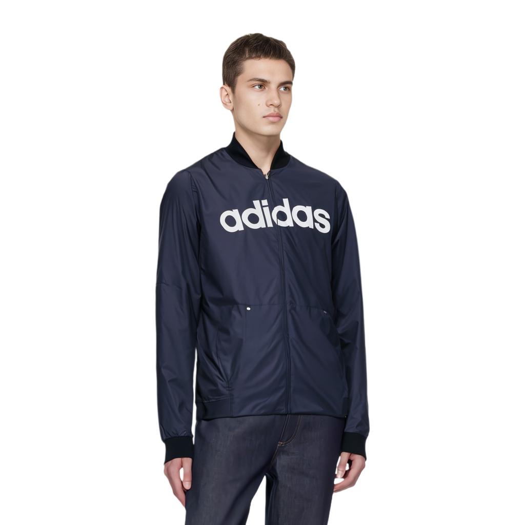 Men's adidas Logo Alphabet Printing Jacket Blue DW8065