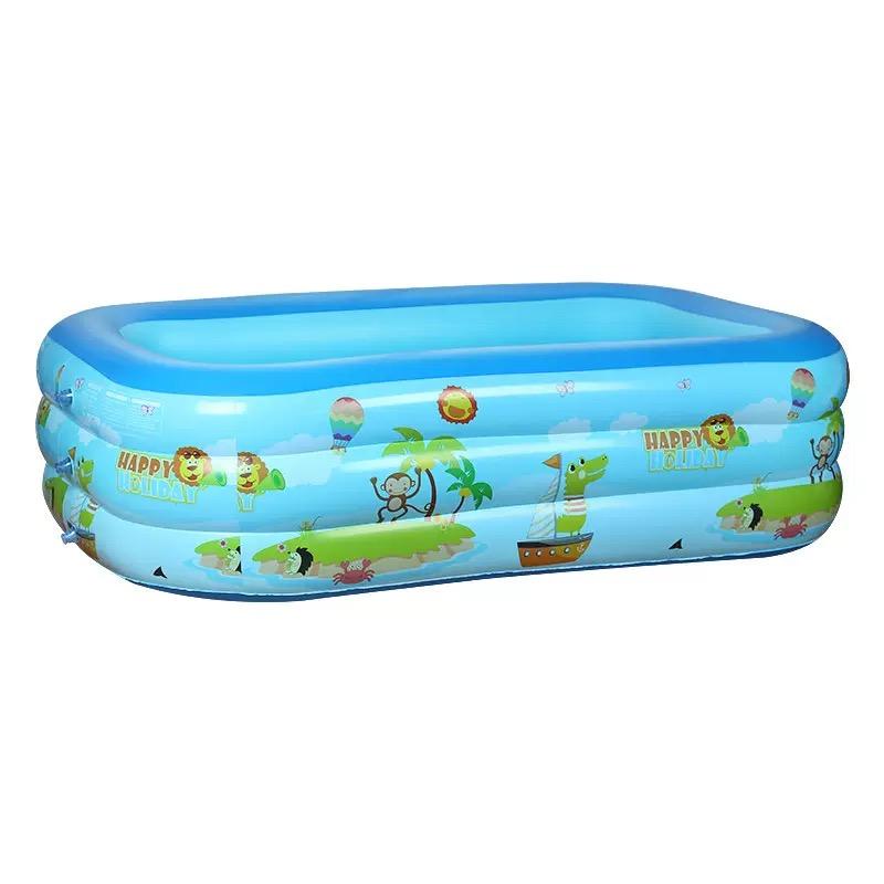 Portable Inflatable Toy Pool Foldable Inflatable Pvc Swimming Pool Portable Kids Swimming Pool for Home 1.2 m синий