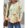 Vintage Floral 3D Print Women's Crew Neck Long Sleeve T-Shirts Comfortable Fashion Tops Tee Y2k Clothes Harajuku Female Clothing