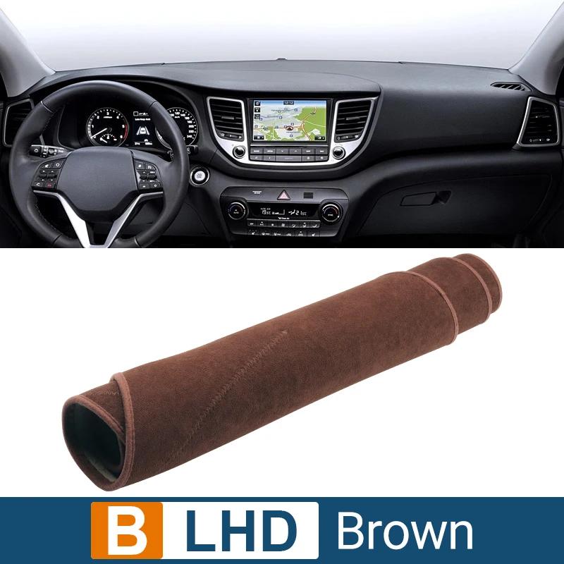 Car Dashboard Cover For Hyundai Tucson TL 2015 2016 2017 2018 trument Desk Sun Shade Mat Dash Non-slip Pad Accessories