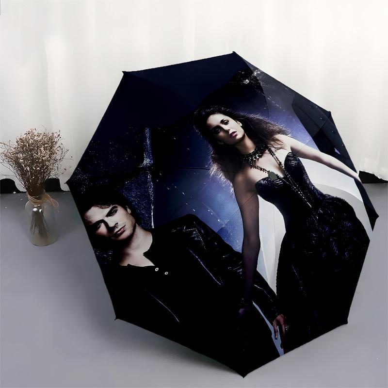Vampire, Gothic Automatic Opening and Closing, 8 rib Structure Portable Umbrella, Suitable for Men and Women in All Seasons Perfect Gift fo