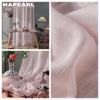 1PC NAPEARL Elegant Solid Color Soft Sheer Tulle Curtain Modern Textured Window Screening for Living Room Bedroom Home Decor