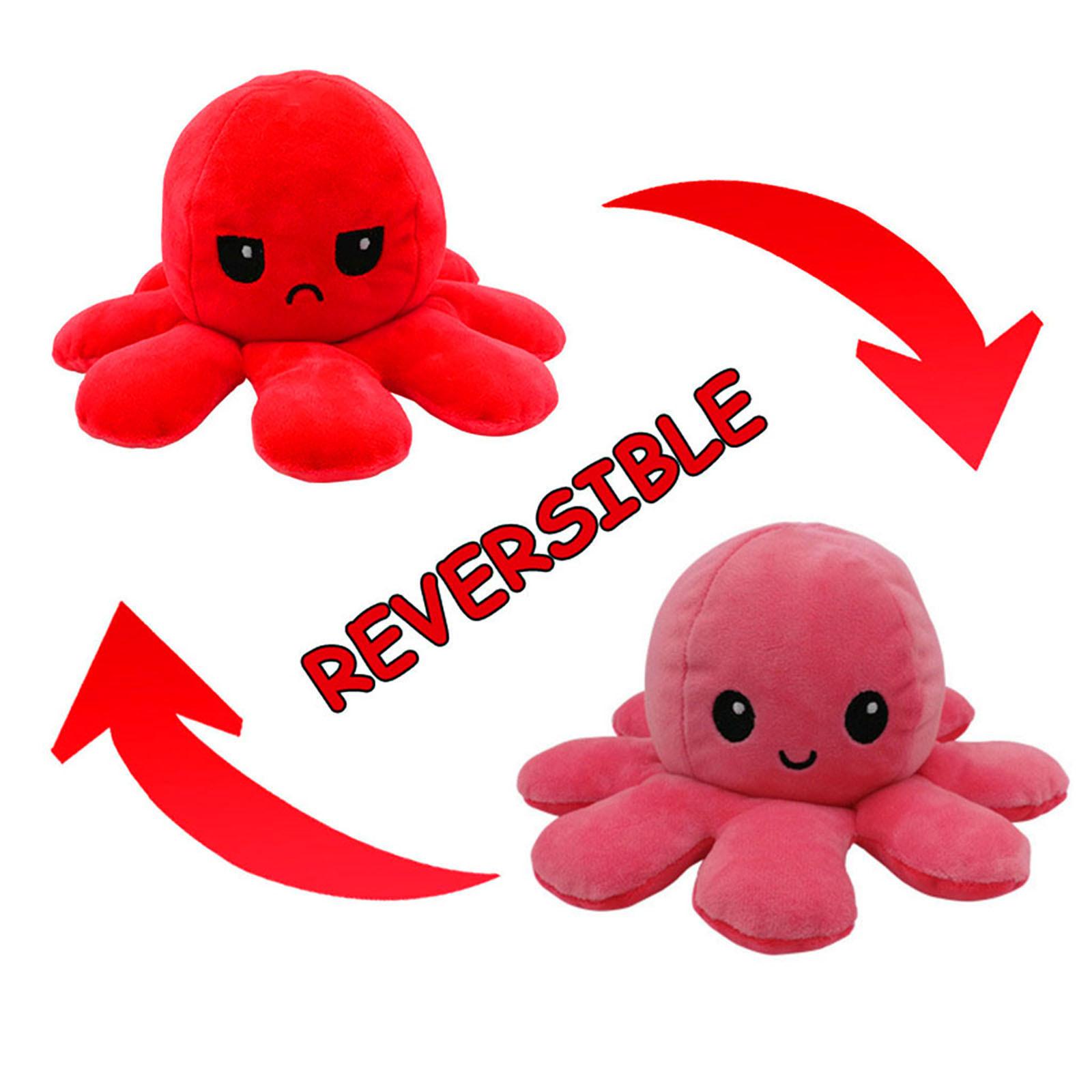 

[KOKI] Кукла-осьминог, двусторонняя раскладывающаяся плюшевая игрушка-осьминог, детский подарок на день рождения