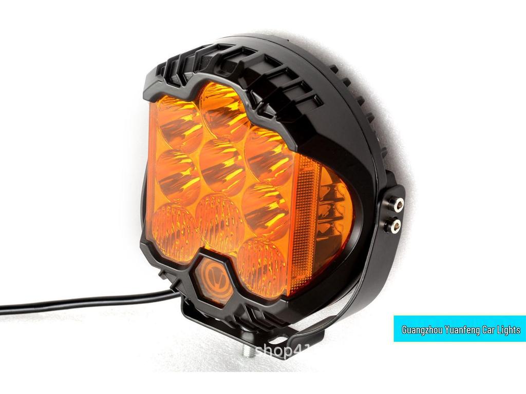 5-inch LED Amber Flashing/Wide-Angle Driving Light for Off-Road Vehicles
