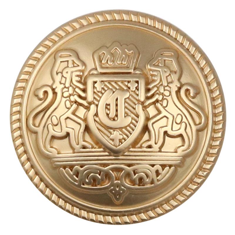 Yisen ESSTUDIO Ρετρό Κολεγιακό Στυλ Διπλός Λέοντας Μεταλλικό Κουμπί Σχολικό Μπουφάν