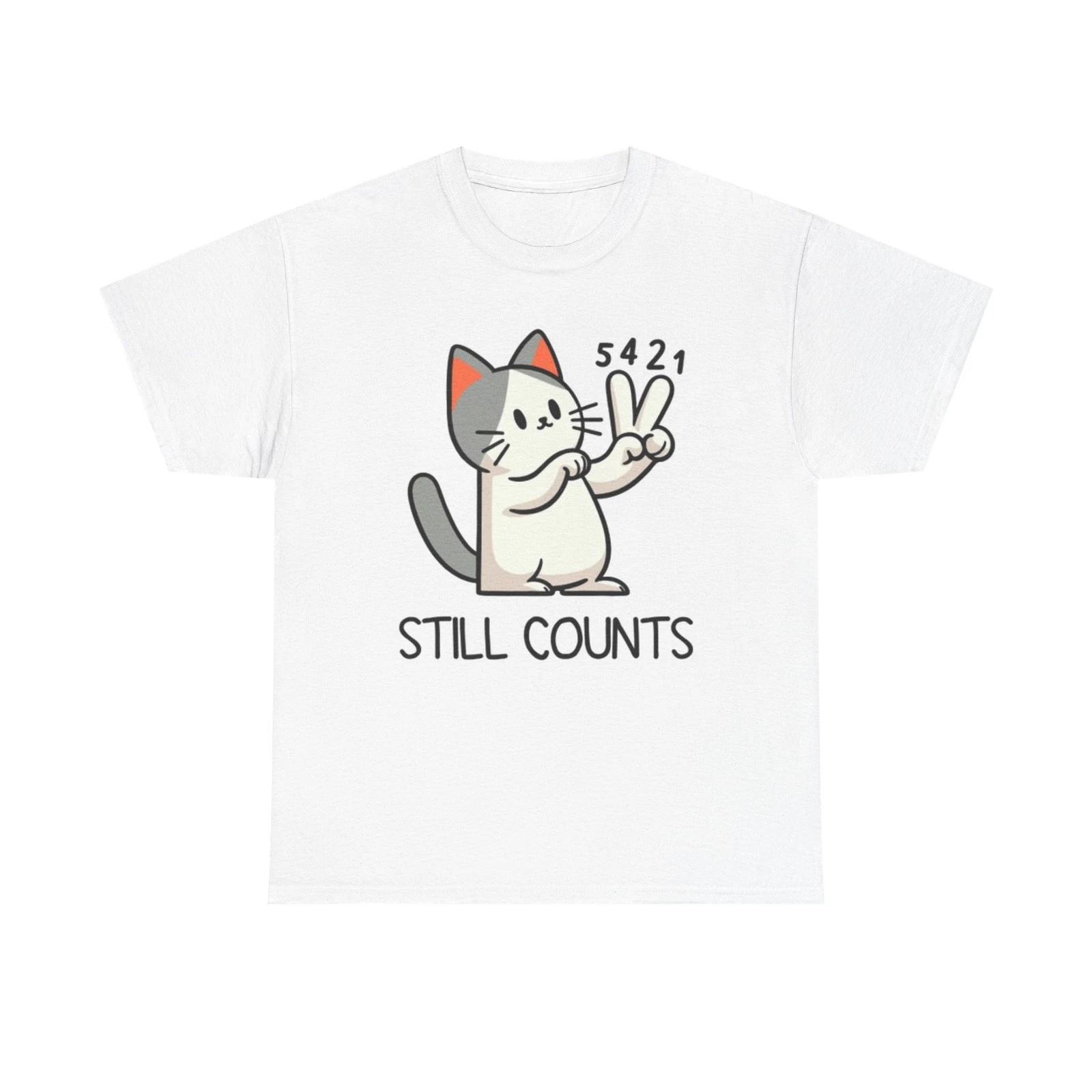 Funny Cat Math Graphic T Shirt Humor Jokes Unisex Heavy Cotton Tee S