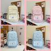 Schulrucksack für Mädchen mit Pünktchen-Schleifen-Design und wasserabweisendem Nylon für den Schulgebrauch