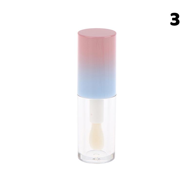 Flacone Glassa Labbra con Portachiavi Gradiente Vuoto Tubo Lucidalabbra Contenitore Liquido Ricaricabile Flacone Campione Lucidalabbra