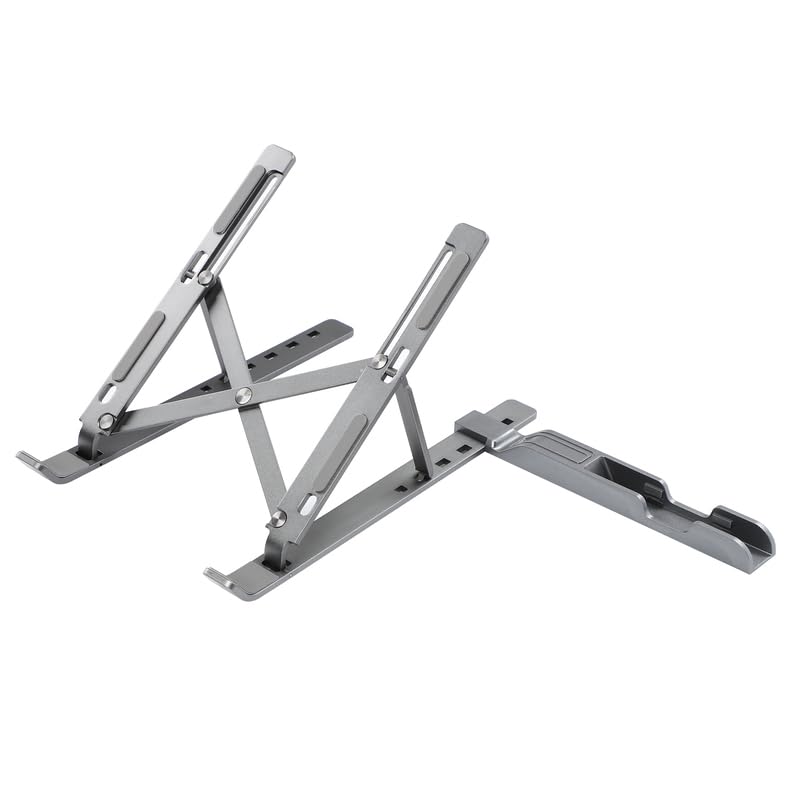 

Portable Foldable Laptop Stand with Adjustable Angle (Graphite Gray)
