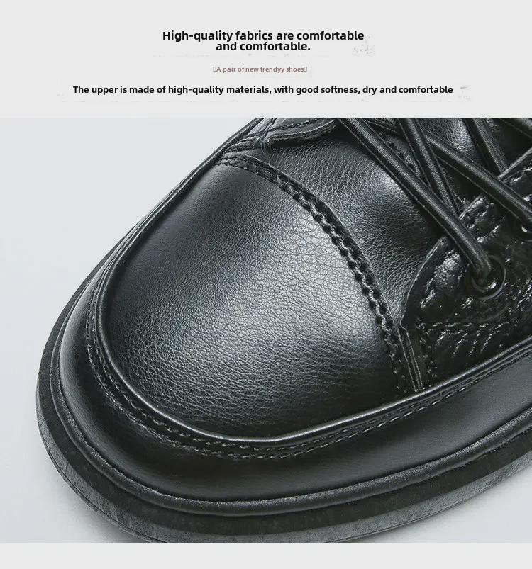 White Crocodile Pattern Leather Sneakers for Men - 2021 Autumn Casual, Versatile, and Non-Slip Soft Sole Shoes.