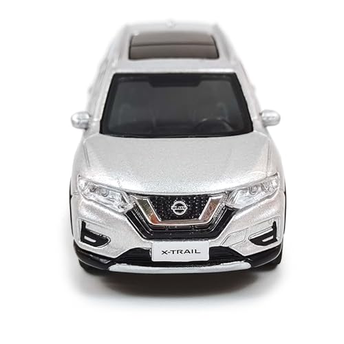 Paudi Model 1/64 scale miniature car X-Trail 2018, finished product, silver