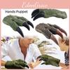 Realistic Dinosaur Hand Puppet Glove Toy For Boys Green/brown Interactive And Educational