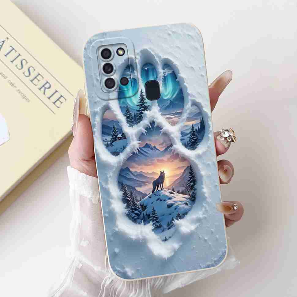 For Samsung Galaxy A21s SM-A217F Case Fashion Love Bow Cute Rabbit Soft Silicone Cover For Samsung A21s A 21S 6.5" Phone Cases
