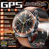 2026 New Adult Outdoor GPS Sport Smart Watch Altimeter Barometer 10ATM Waterproof 580mAh Battery Bluetooth Call Men AMOLED Smartwatch