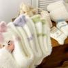 5Pairs Puppy Dog Winter Fluffy Socks Embroidery Plush Floor Socks Mink Fleece Socks  Autumn Winter