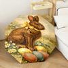 1PC Rabbit Carrots Garden Scene Automatic Umbrella - Suitable Travel Outdoor Portable Umbrella Birthday Gift Daily Essentials