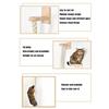 140cm Sisal Rope Cat Climber Tree Wall Mounted Scratching Post Interactive Play Toys Jungle Gym for Indoor Cats Pet Furniture