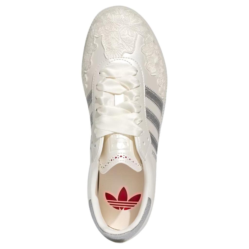 Adidas Samba Giorno di San Valentino Sneakers Donna Bianco Bianco Gesso Argento Metallico HP3658