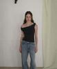 Eopaeleolakaibeu Riley Off-Shoulder T-Shirt - Black