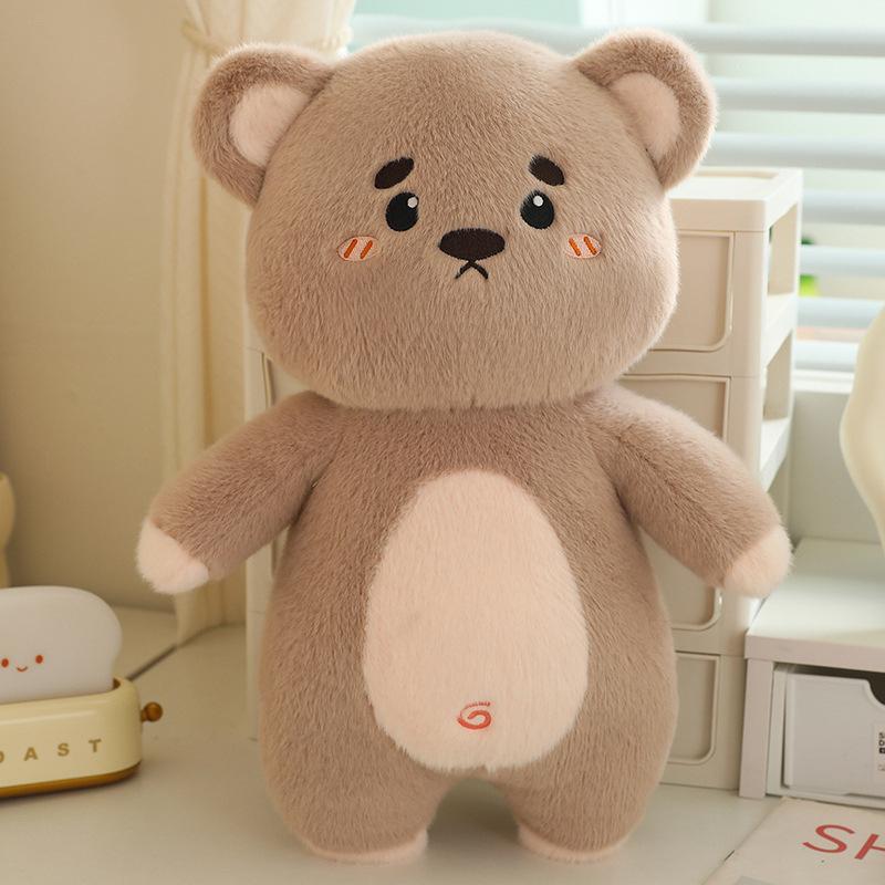 Cute Super Cute Little Bear Pig Doll Plush Toy Little Doll Baby Sleeping Birthday Gift Girl