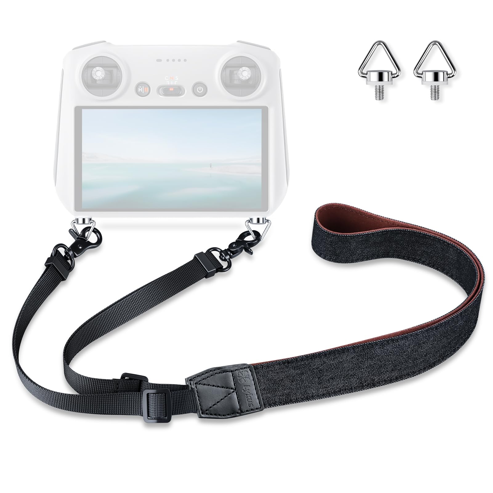 

для DJI RC Pro Чорний ремінь Трикутний гвинт для DJI Mini 4 Mini Mavic DJI Air 3 Застосовується [Lykus] LYD-2-4 Ремінець/ремінь на шию/повідець RC/DJI 2/RC Pro,