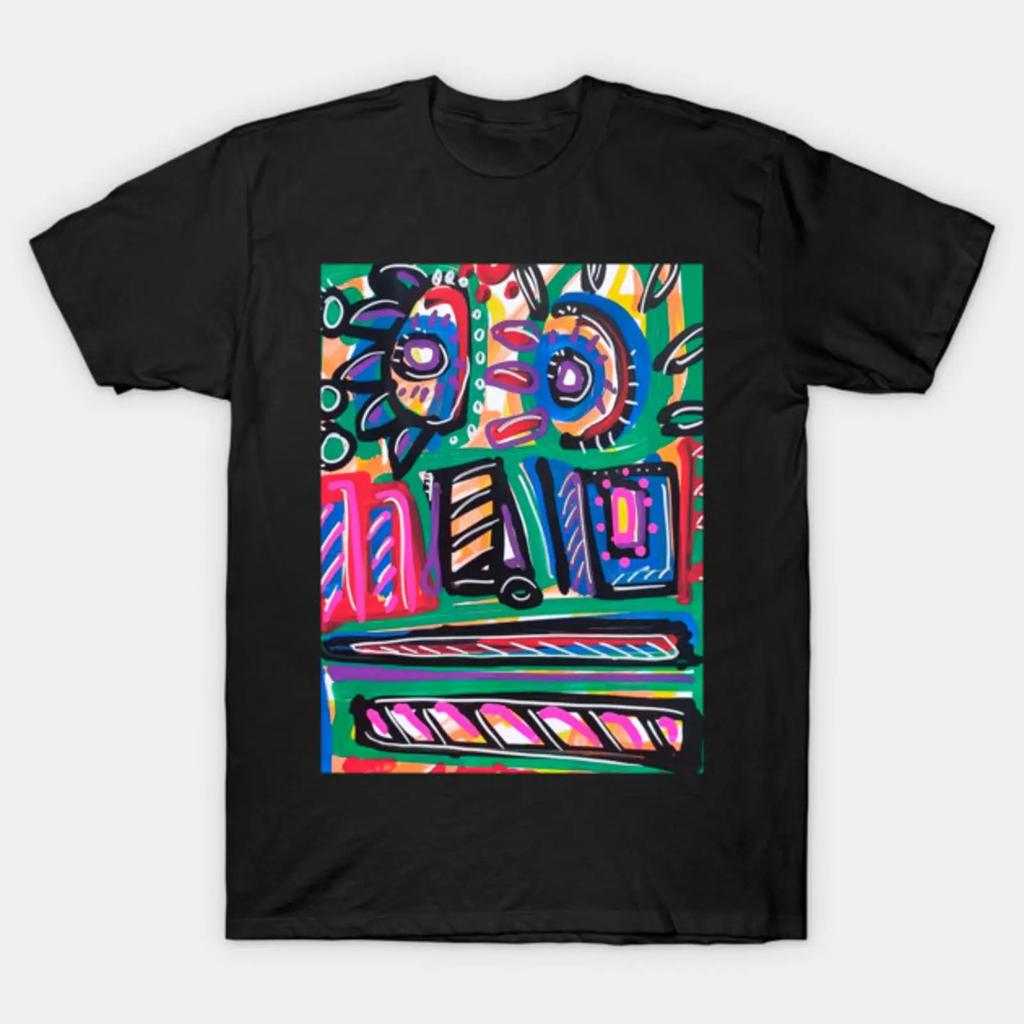 Face T Shirt Vintage Versatile Homme Casual Graphic Designer Clothes Stretched Streetwear Breathable