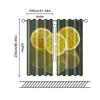Set Of 2 Filtering Curtains Excluding Rods Non Movable Without Batteries Lemon Use Bedrooms Living Rooms Curtain Polyester Perfect For Area