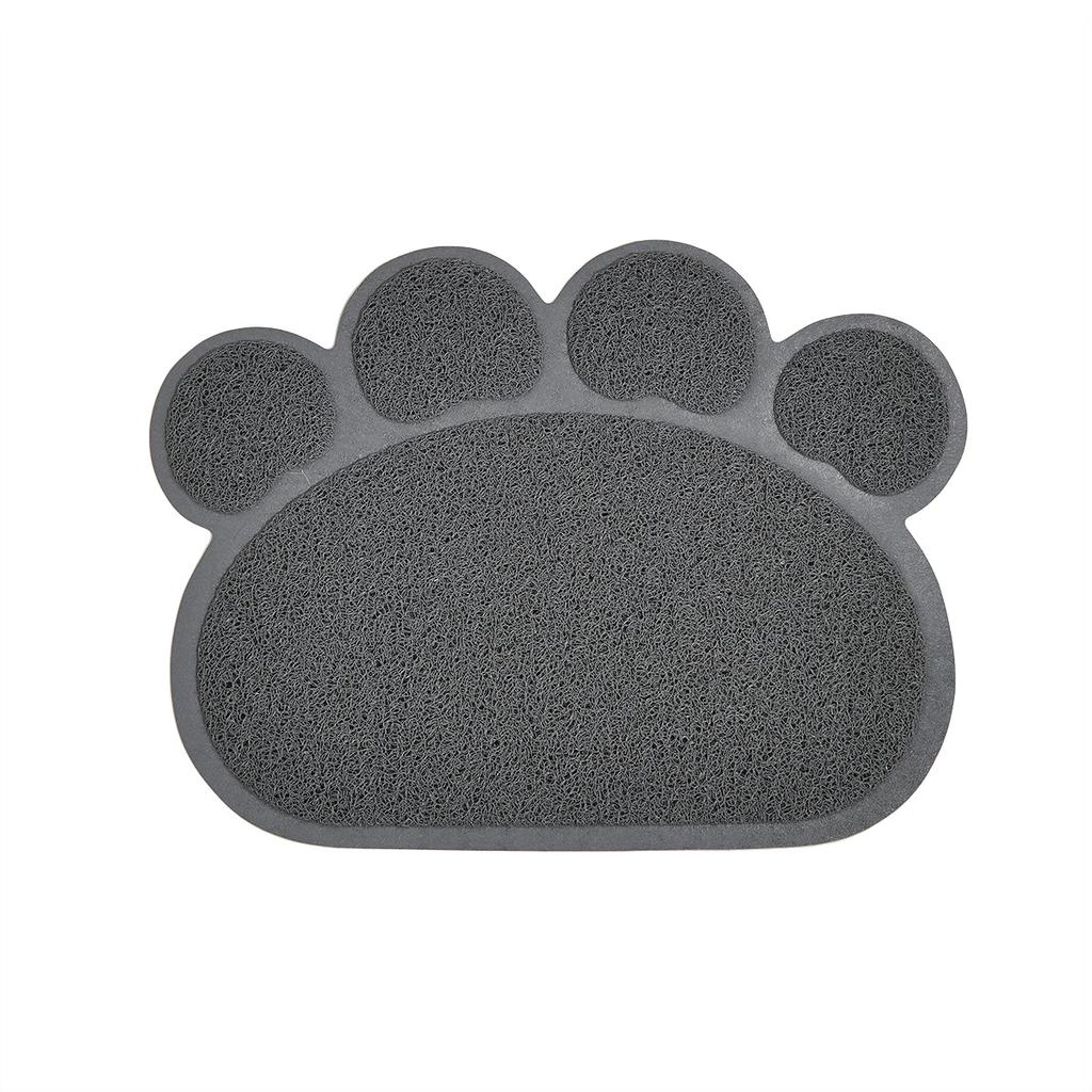 Cloud Shape Pet Cat Dog Feeding Mat Pad Solid Paw Fishbone Pattern Dish Bowl Antislip Placemat Easy Washing Pet Accessories