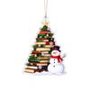 Christmas Acrylic Hanging Ornament, 2D Flat Holiday Tree Decoration for Home and Gift