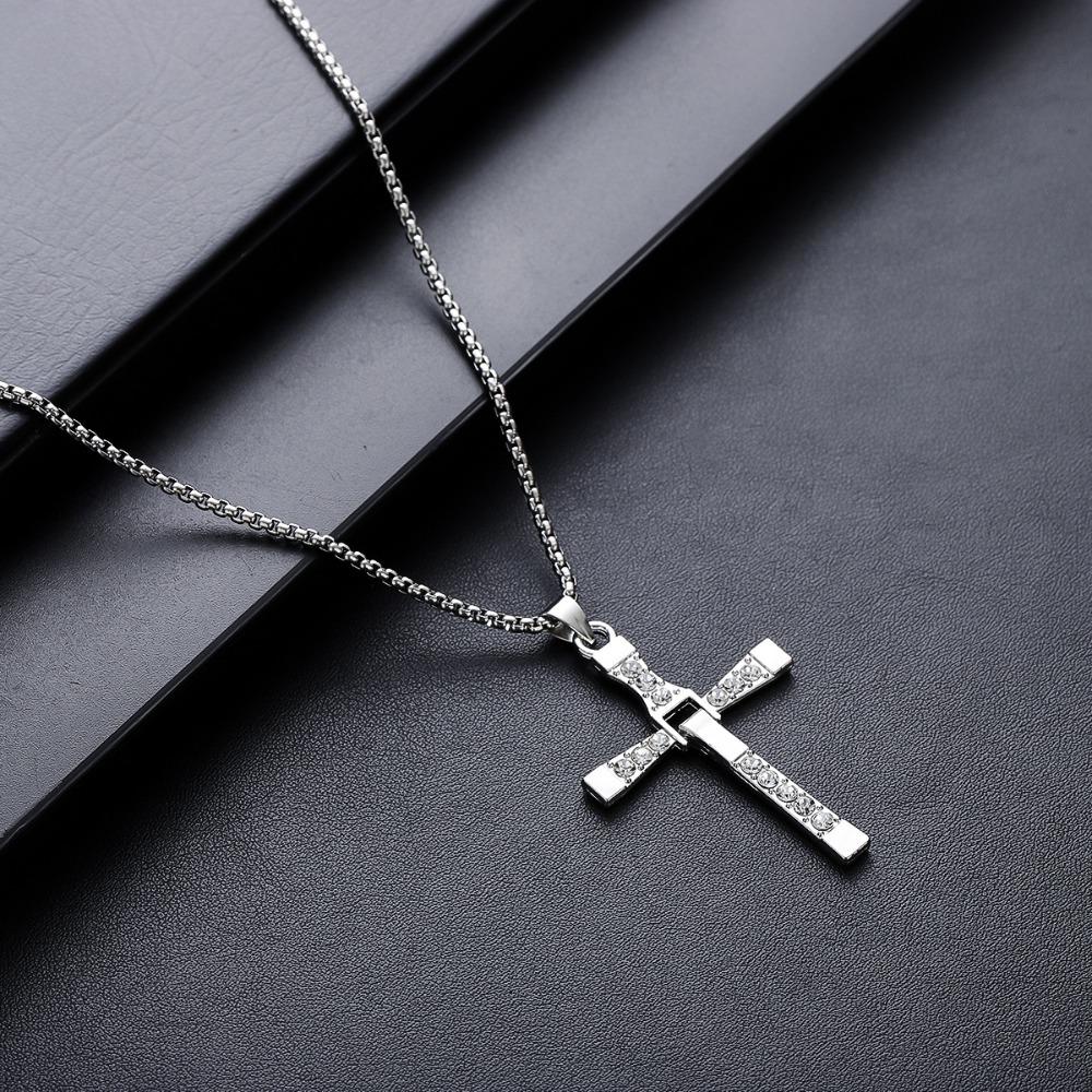 Kreuzkette Herren Titanstahl Nicht Verblassend Hochwertiges Gefühl Vielseitiges Persönlichkeitsdesign Sommer Accessoires Damen Trend Einfacher Schmuck