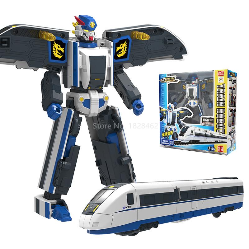 Classics China High-Speed Railway Super Train Robot Transformation Toy Deformation Car  Action Figure CHSR Toy for Kids Toys