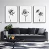 Wall Art Canvas Painting Bloom Peony Black White Flower Nordic Minimalist Posters And Prints Wall Pictures for Living Room Decor