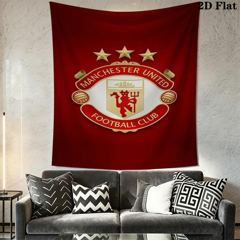 Fearless MUFC CrewWall Hanging Printed Fabric Blanket Decorative Tapestries for Bedroom Living Room Home Decor