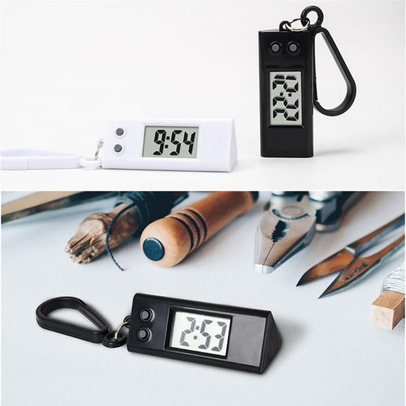 Mini elektronické hodinky klíčenka přenosné kapesní digitální hodiny klíčenka přesný ukazatel času hodiny studentské potřeby