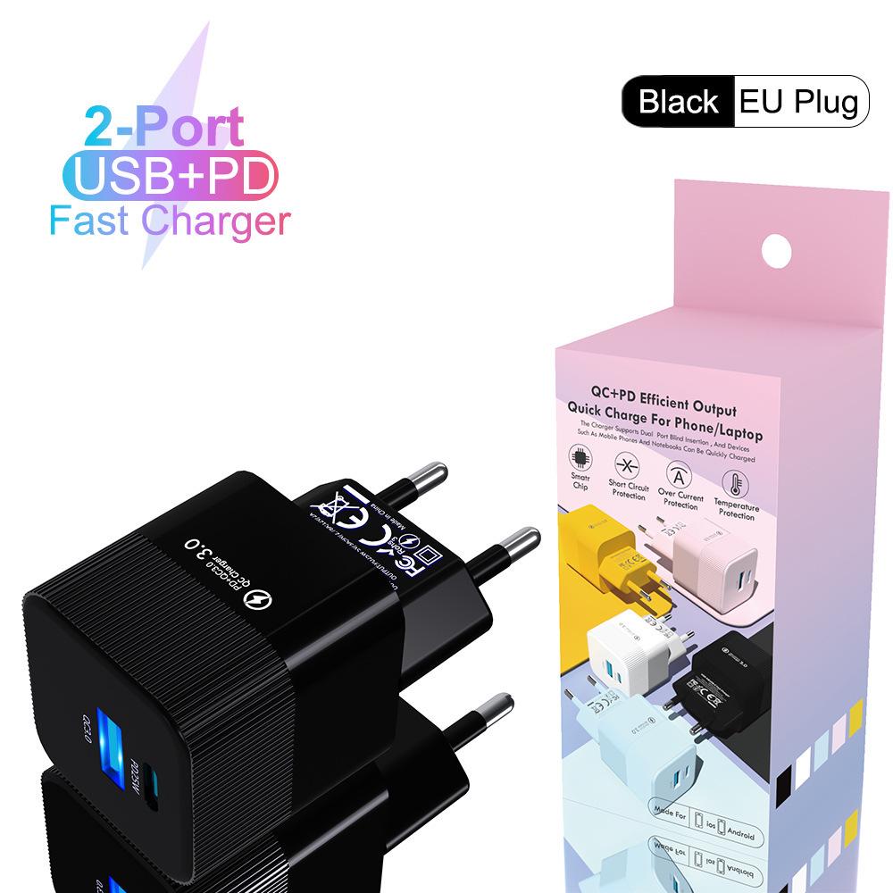 Chargeur Rapide GaN 65W QC3.0 pour Téléphones & Tablettes, Norme UE