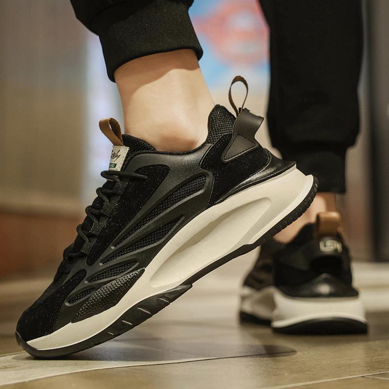 Men's Shoes  New Spring Outdoor Sneakers Trendy Versatile Retro Daddy Shoes Platform Casual Shoes for Men