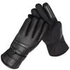Multifunction Winter Ski Gloves Keep Warm Driving Gloves Fashion Men Leather Mittens  Cycling