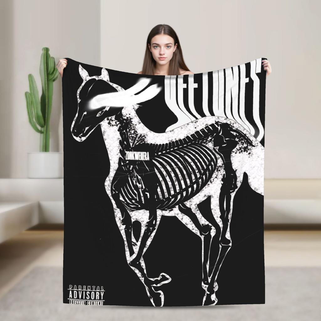 Deftones Metal Band Warm Soft Blanket  Picnic Plush Throw Blanket Pattern Couch Chair Flannel Bedspread Sofa Bed Cover