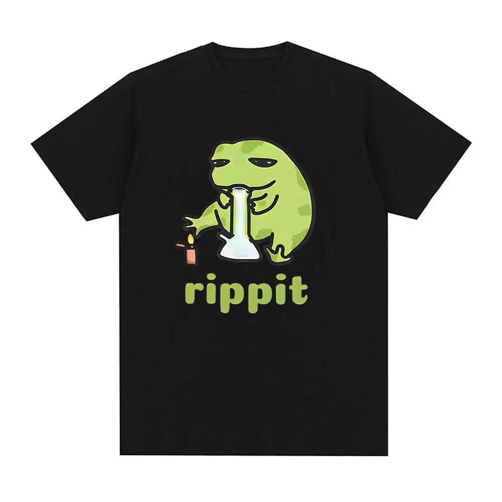 

Funny Frog Meme Graphic T Shirt Causal Summer Short Sleeve Tshirt Streetwear Men Fashion Harajuku Breathable Top 4XL