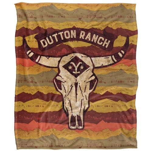 Yellowstone Silky Skull Supersoft Blanket
