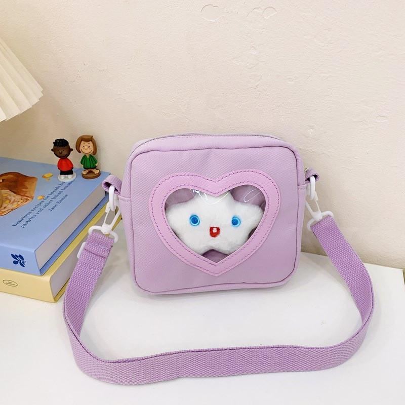 Toddler Girl Boy Cotton Shoulder Bag With Clear Design And Lightweight Carrying