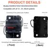 12-48VDC Circuit Breaker 50A 60A 80A 100A 150A 200A 250A 300A Car Truck Audio Resettable Fuse Circuit Breaker with Power Protect Circuit Breaker 6