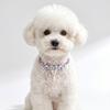 New Stylish and Chic Pet Necklace for Small Pets, Featuring a Delicate, High-end Design with Micro-paved Cubic Zirconia Stones In a Square Shape,
