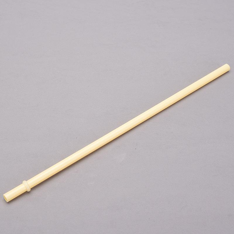 7Mm Aperture Straw 37 Color Solid Color Plastic Cup Accessories Pp Straw Non-Disposable Straw With Ring