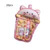 20pcs 3D Goodies Sealed Bags Bear Wrapping Bags Cute Self-sealing Bags  New Year Gift