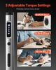 Electric Precision Screwdriver Set, 52 Magnetic Bits, Mini Electric Screwdriver with Magnetic Storage Box, S2 Steel Bits, LED Light, Type-C Charging,