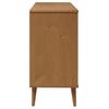 Vidaxl Chest of Drawers Molde, Brown, 113X40X80 Cm, Solid Pine Wood