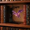 Metal Library Lantern Purple Flying Dragon Bookshelf Lights  for Home Room Decor
