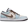 Jordan Air Jordan 1 Letter From The Galaxy Leather Cushioning Slip Resistant Cushioning Slip Resistant Low Top 553558-132(Team307-)