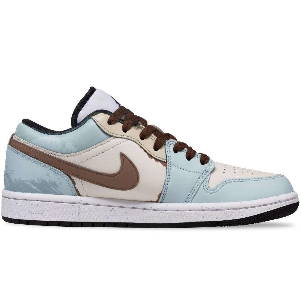 Jordan Air Jordan 1 Letter From The Galaxy Leather Cushioning Slip Resistant Cushioning Slip Resistant Low Top 553558-132(Team307-)